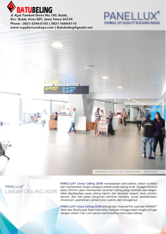 PANELLUX Metal Ceiling Linier 200R