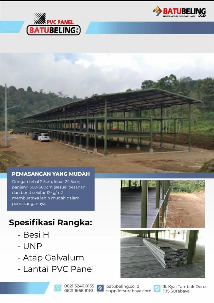Panel PVC Kandang Ayam 4M