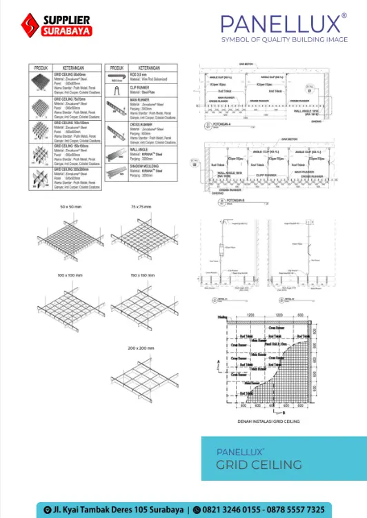 PANELLUX Metal Grid Ceiling